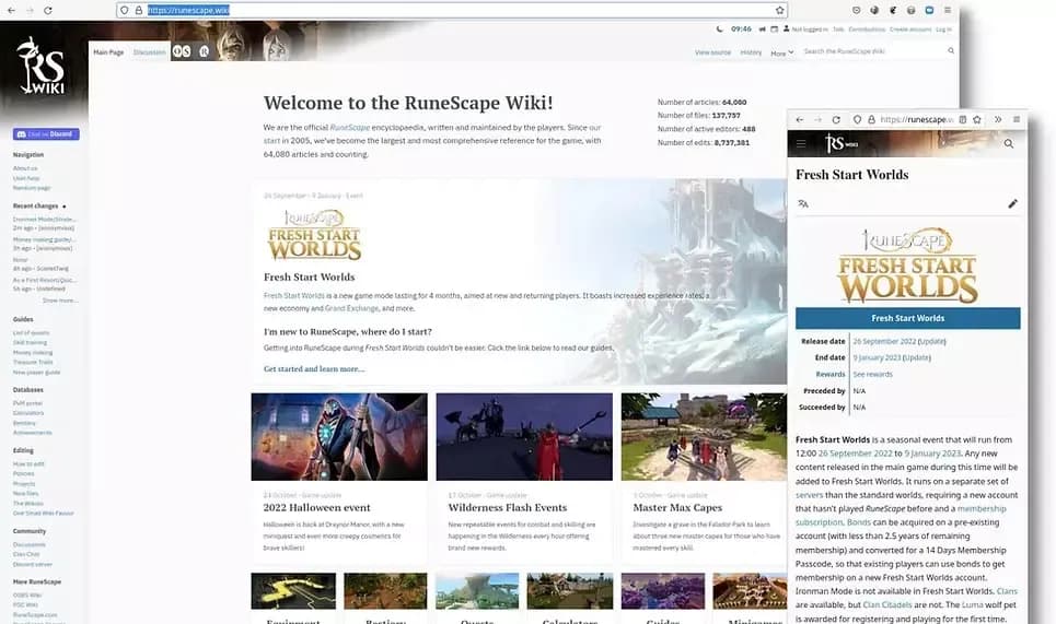 Runescape skin vector and minerva neue