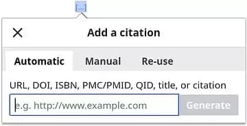 source ID input box for citoid mediawiki example