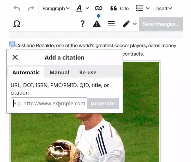 example of mediawiki cite extension