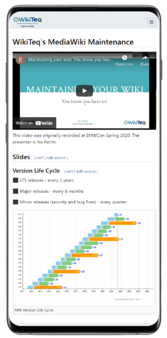 mediawiki graph and video