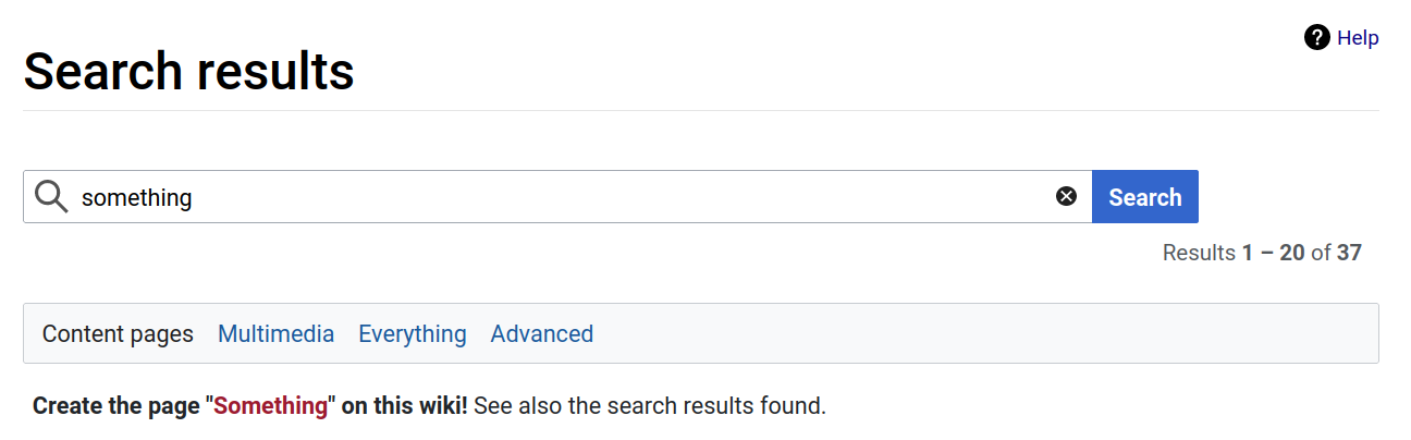 MediaWiki Search Prompt Example