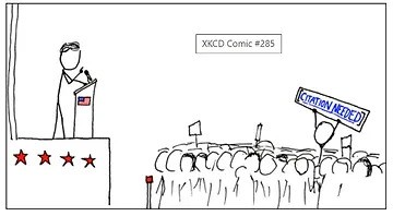A copy of XKCD comic #285, linked to the general explanation of the comic