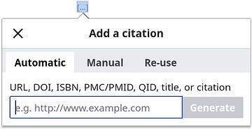 Source ID input box for Citoid